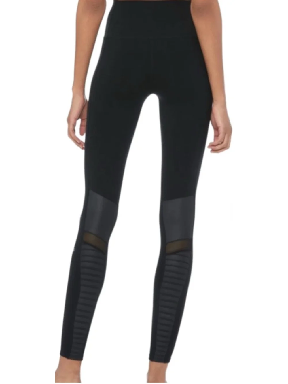 Alo Women’s Moto High-Rise Leggings, Size Medium, 28.5” Inseam, VGUC